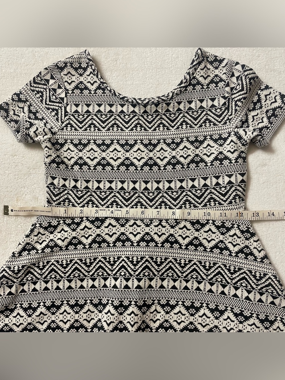 Girl’s Geometric Print A-Line Dress size Medium 7/8 - Picture 8 of 10